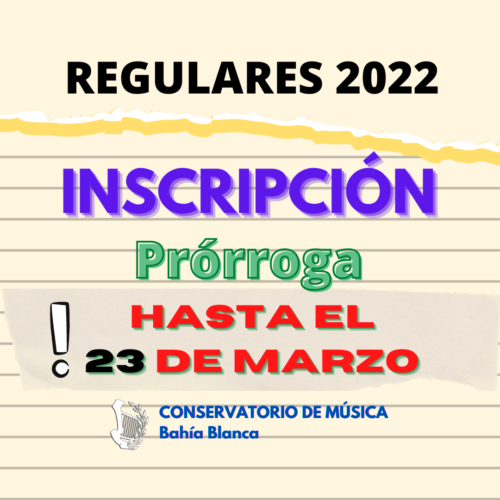 CONTINÚA la inscripción para estudiantes regulares