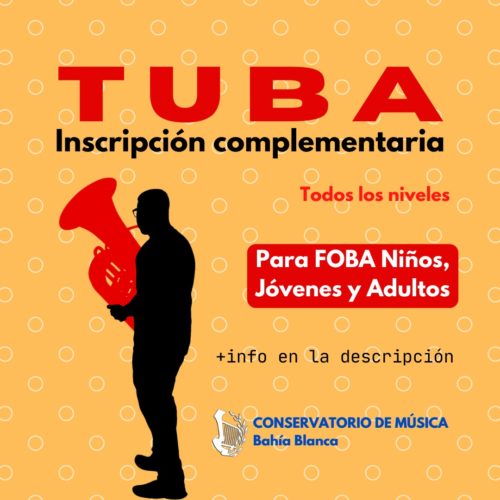 TUBA: inscripción complementaria