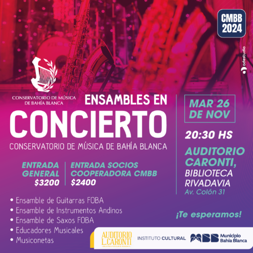 CONCIERTO DE ENSAMBLES DEL CMBB