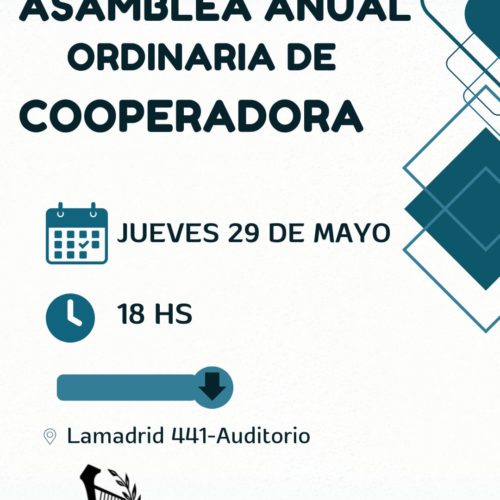 Asamblea Anual Ordinaria de la Asociación Cooperadora