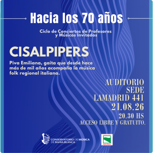 CICLO DE CONCIERTOS DE PROFESORAS/ES Y MÚSICOS INVITADOS